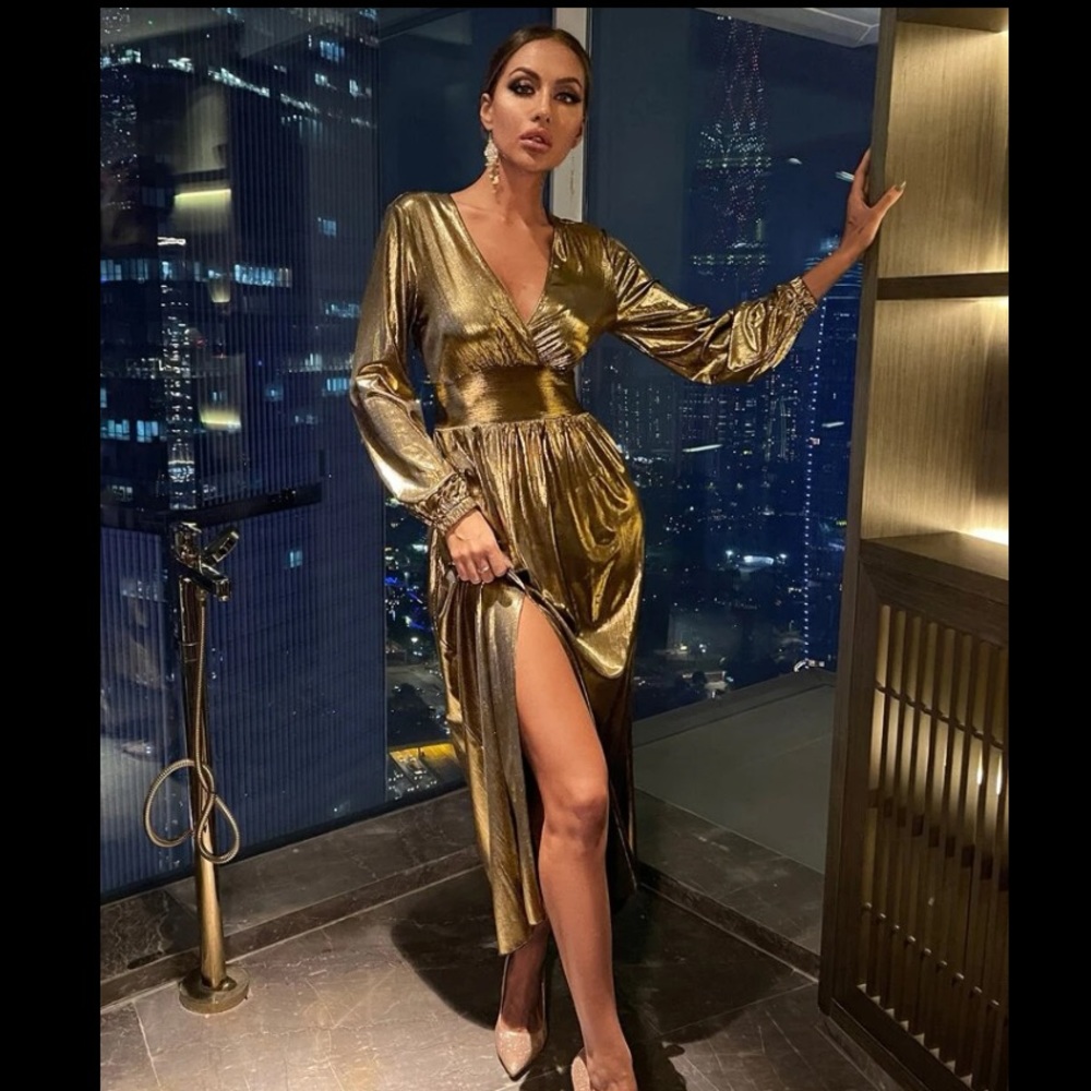 Gold dress